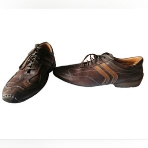 Bacco Bucci Brown Leather Derbys 12